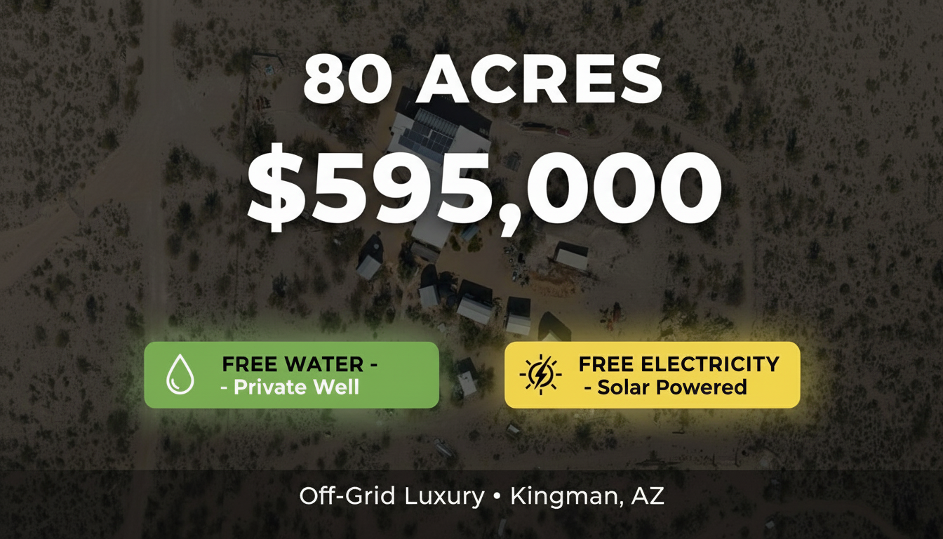 80 Acres Property Postcard - 4x6